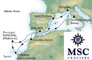crociera-genova-barcellona-casablanca-tenerife-funchal-portogallo-malaga-civitavecchia-genova