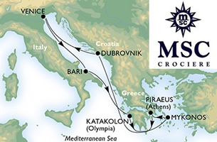 crociera-venezia-bari-katakolon-mykonos-atene-dubrovnik